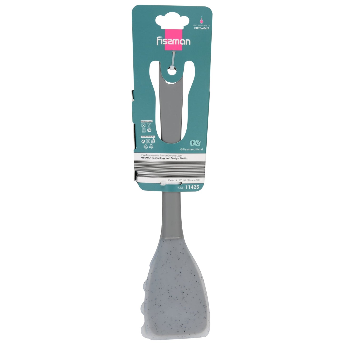 Fissman Multi-Purpose Tongs Mauris Grey 28cm (Nylon + Silicone)