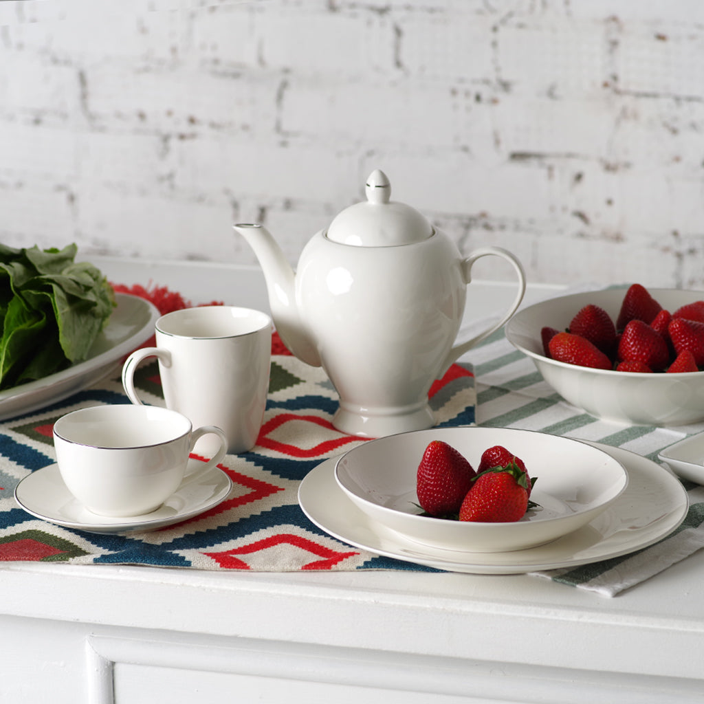 Fissman Teapot Aleksa 1100ml White (Porcelain)