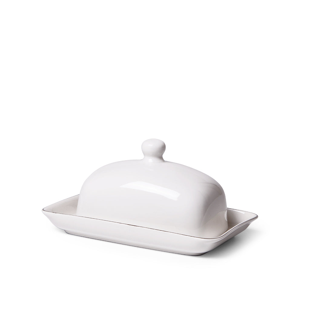 Fissman Butter Dish Aleksa 17.8x11.5cm White (Porcelain)