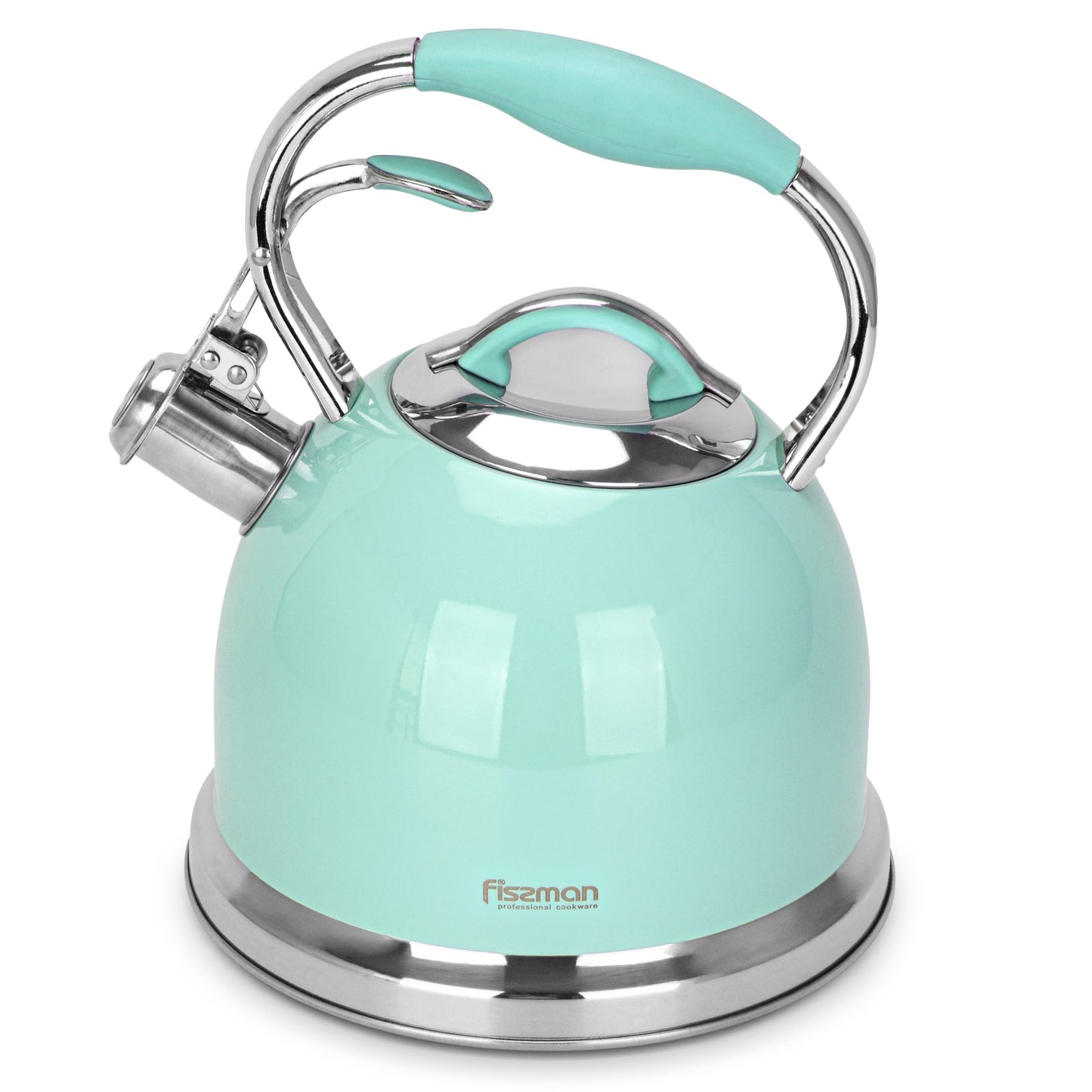 Fissman Felicity Whistling Kettle 2.6LTR Aquamarine (Stainless Steel)