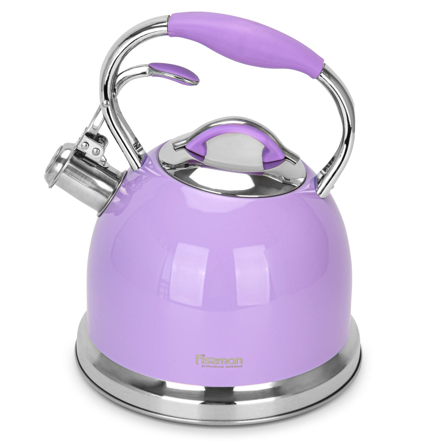 Fissman Felicity Whistling Tea Kettle 2.6LTR. Lilac (Stainless Steel)