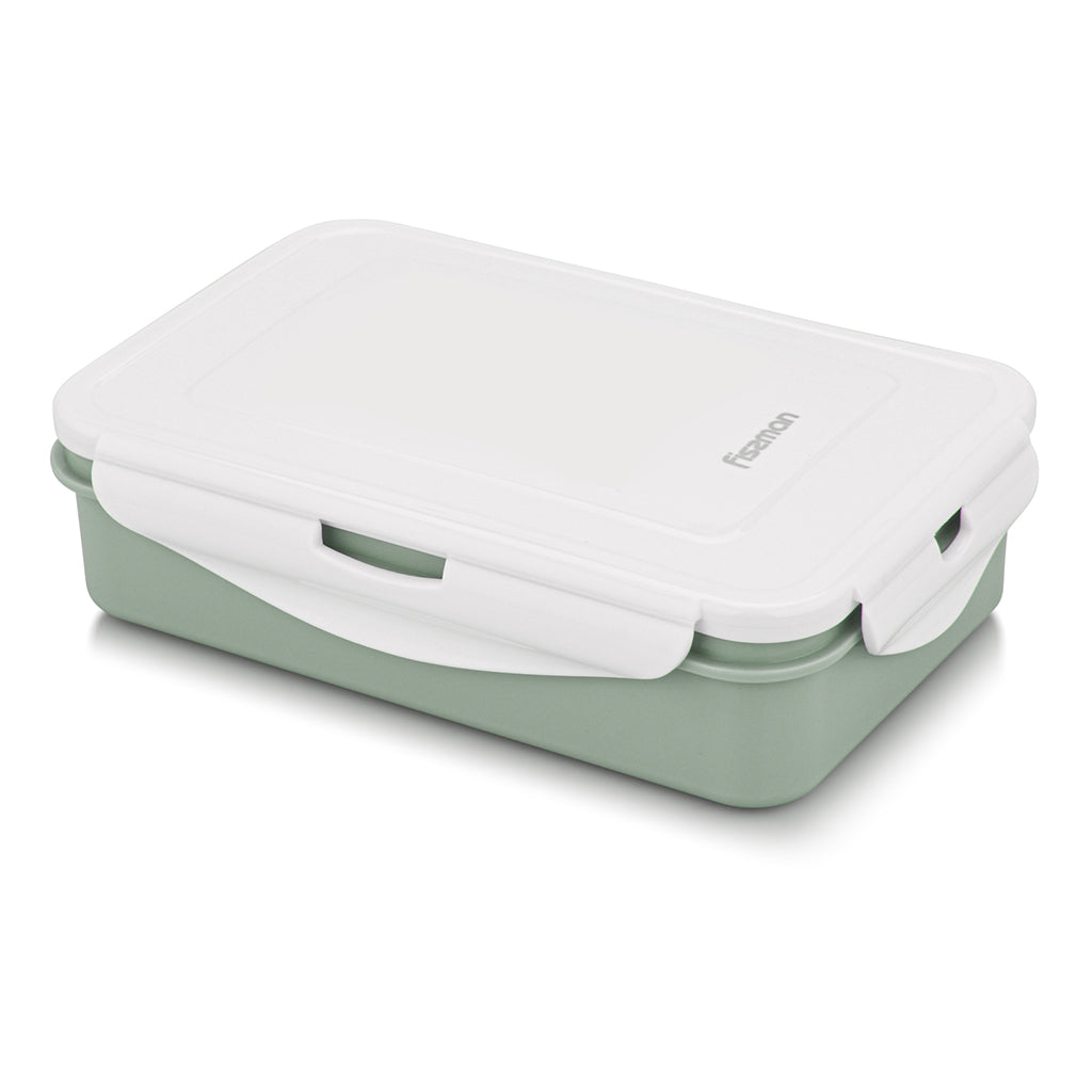 Fissman Rectangular Lunch Box 20.7x13.5x5cm/800ml Green (Plastic)