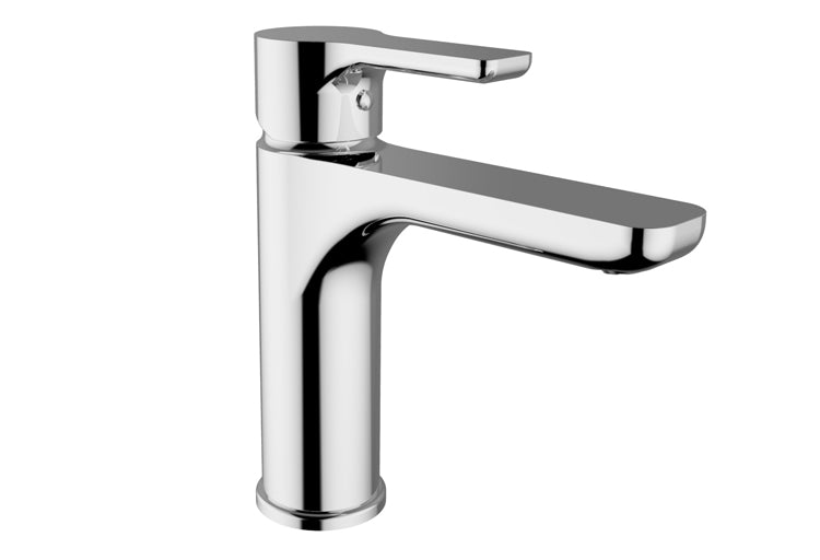 Teorema GOODLIFE  Medium Wash Basin Mixer with Flexible Braided Hose with pop up waste - CHROME