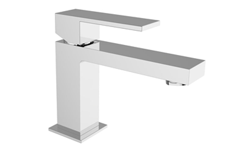 Teorema BLOG Wash Basin Mixer with Flexible Braided Hose with Click Clack waste - CHROME