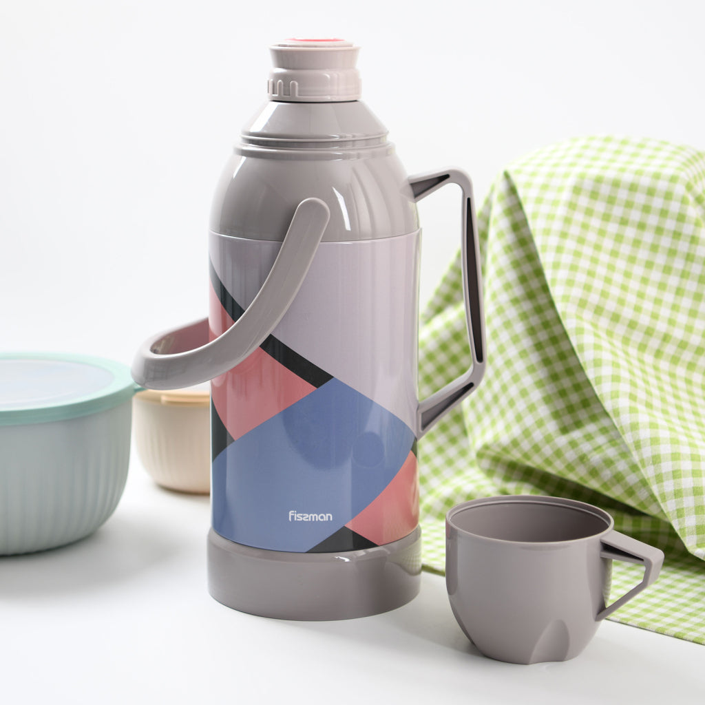 Fissman Vacuum Flask 3200ml (Steel Case With Glass Liner)