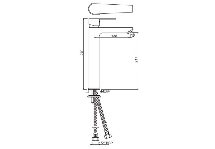 SINGLE LEVER TALL BOY (ARI-CHR-39005B)