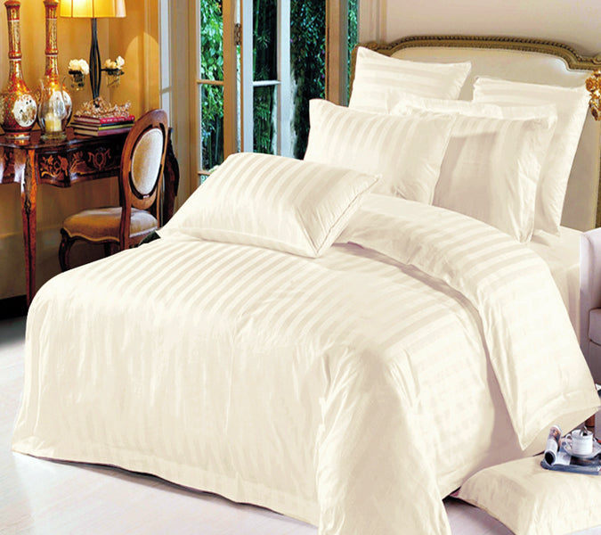 KING 3 PCS BED SHEET SET (MH-K3BS-300TC-DYD-1CMSTP)