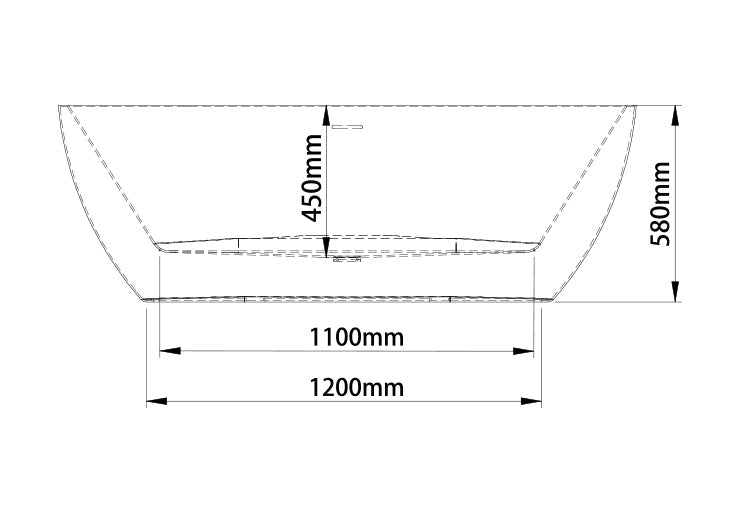 BATHTUB (MH-9202-1700X750X580mm)