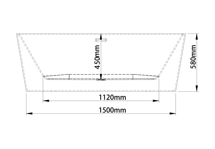 BATHTUB (MH-9207-1700X750X580mm)