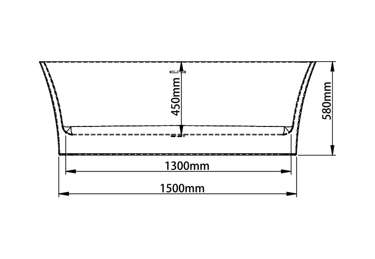 BATHTUB (MH-9209-1700X750X580mm)