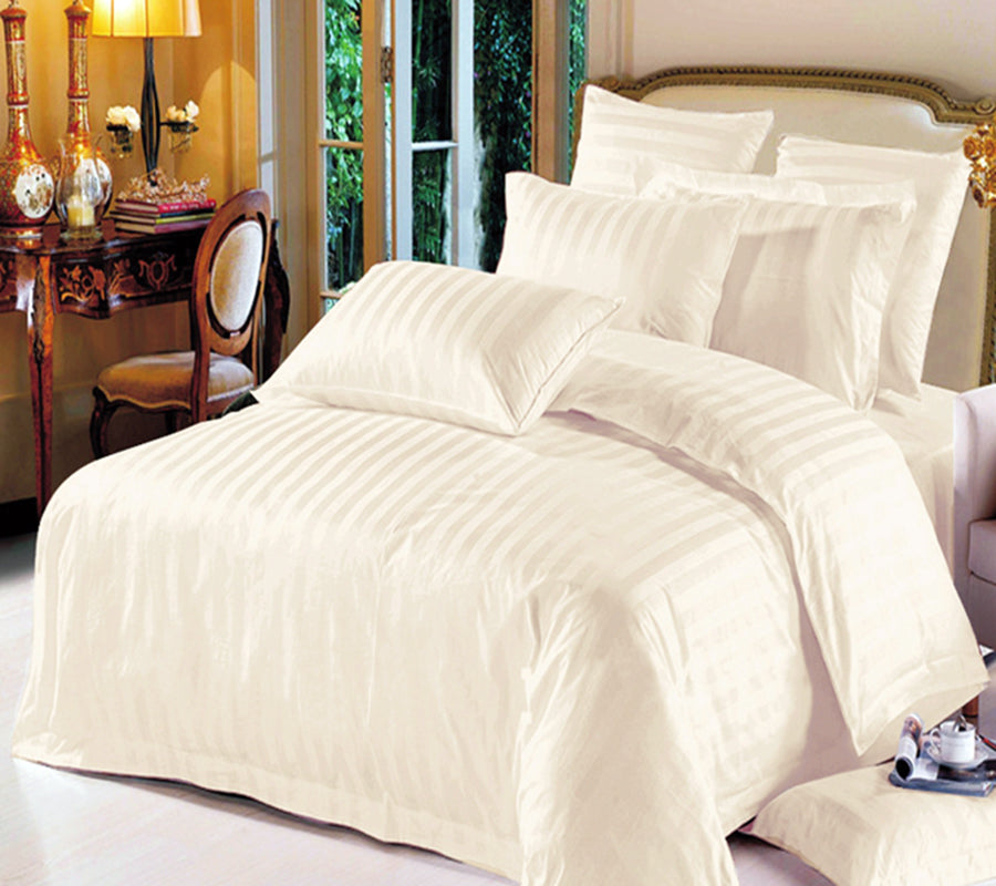 SINGLE 2 PCS BED SHEET SET (MH-S2BS-300TC-WT-1CMSTP)