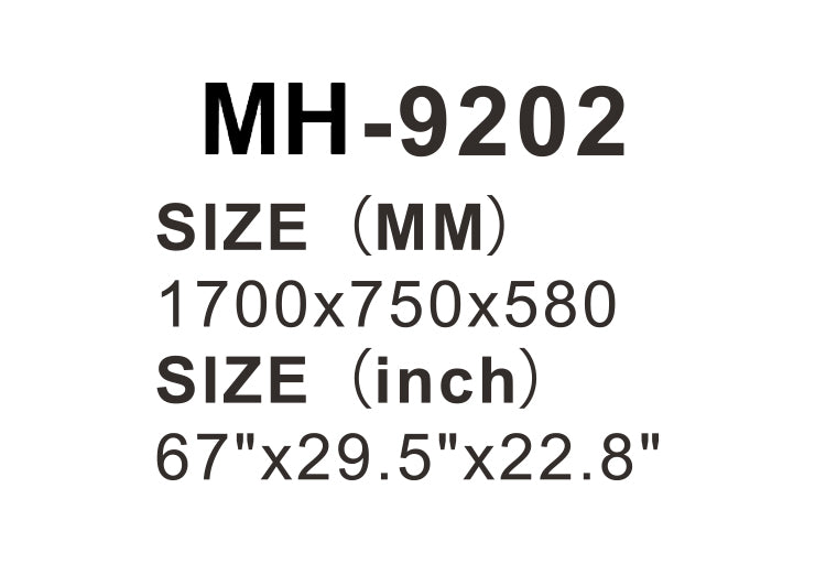 BATHTUB (MH-9202-1700X750X580mm)