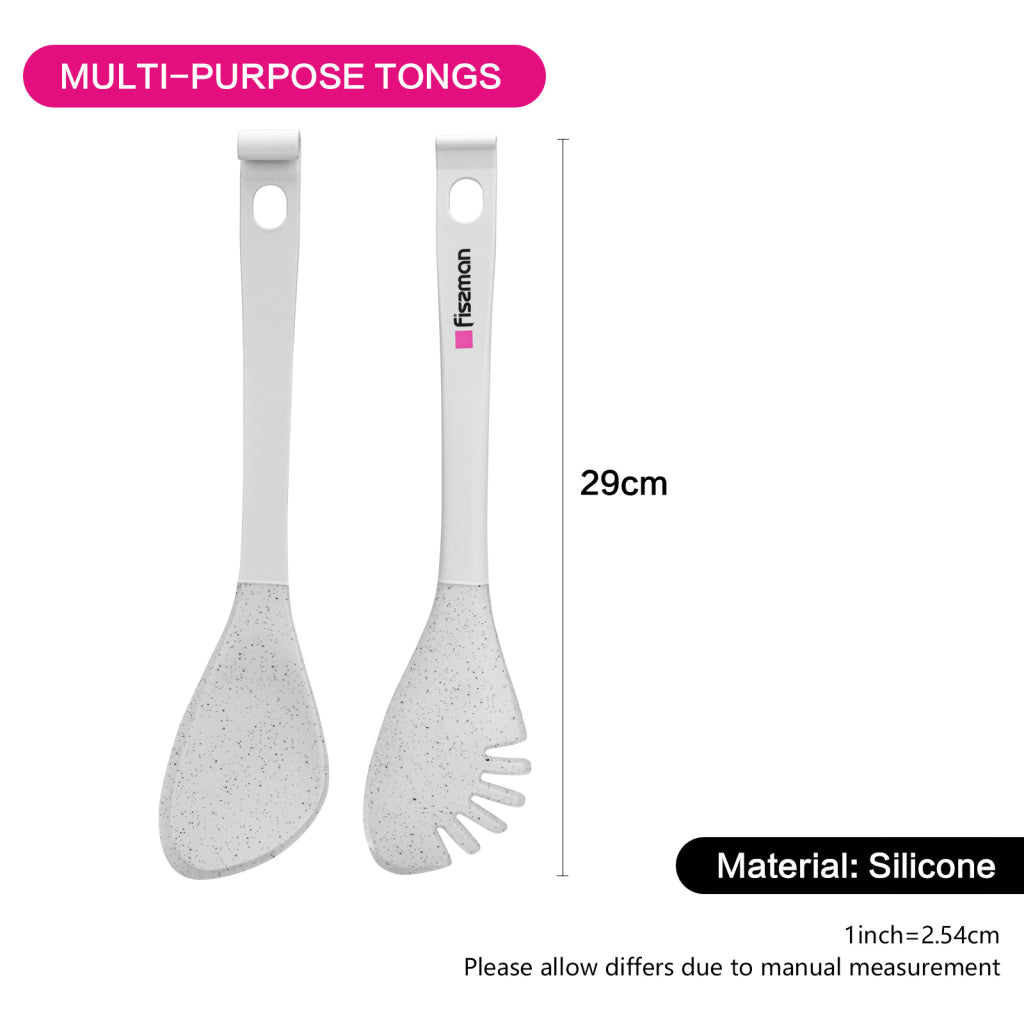 Fissman Multi-Purpose Tongs Bianca 29cm (Nylon + Silicone)