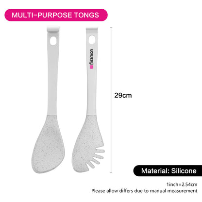 Fissman Multi-Purpose Tongs Bianca 29cm (Nylon + Silicone)