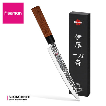 Fissman 8" Slicing Knife Samurai Ittosai 20cm (Steel Aus-8)