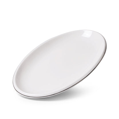 Fissman Oval Plate Aleksa 35x21cm White (Porcelain)