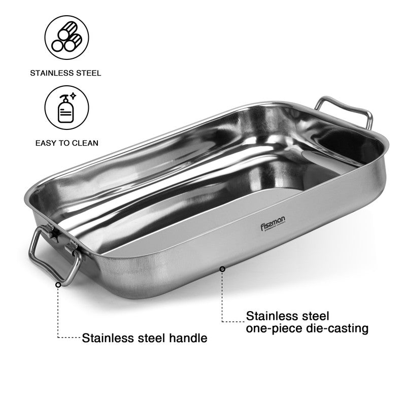Fissman Roaster 35x26x6cm (Stainless Steel)