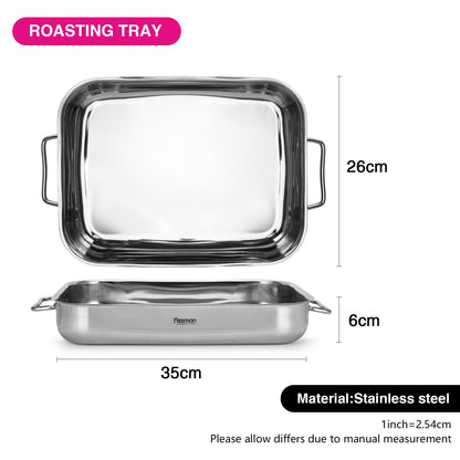 Fissman Roaster 35x26x6cm (Stainless Steel)