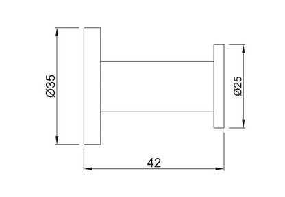 ROBE HOOK (ACN-CHR-1191N)