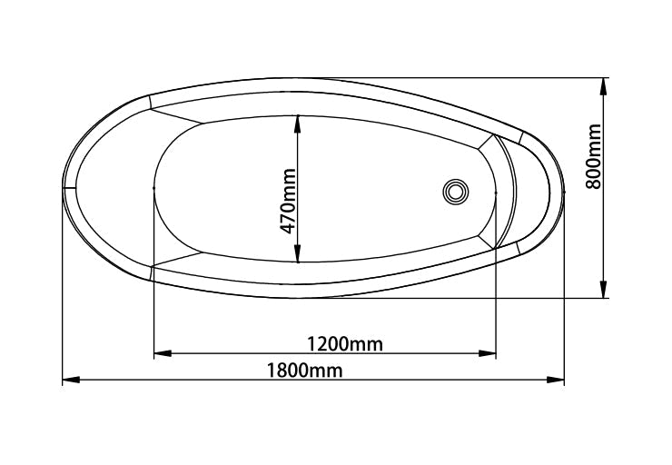 BATHTUB (MH-9213-1700X750X720mm)