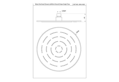 MAZE OVERHEAD SHOWER