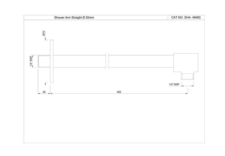 SHOWER ARM (SHA-CHR-49483)