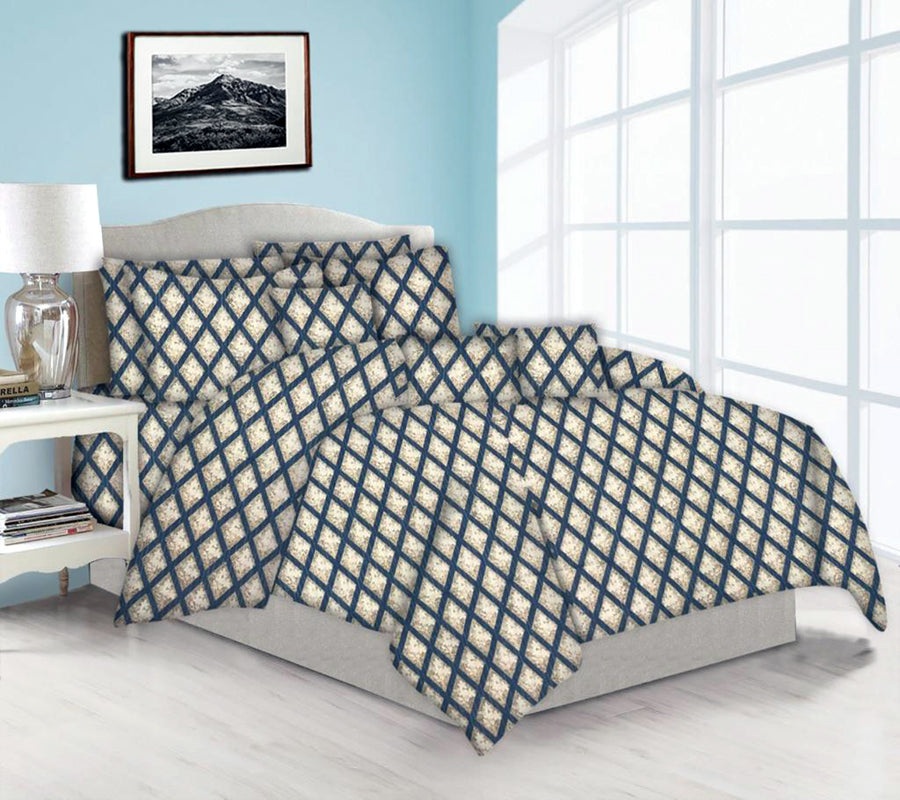 SINGLE COMFORTER 3 PCS SET - BLK (MH-S3CF-180TC-PRNT)